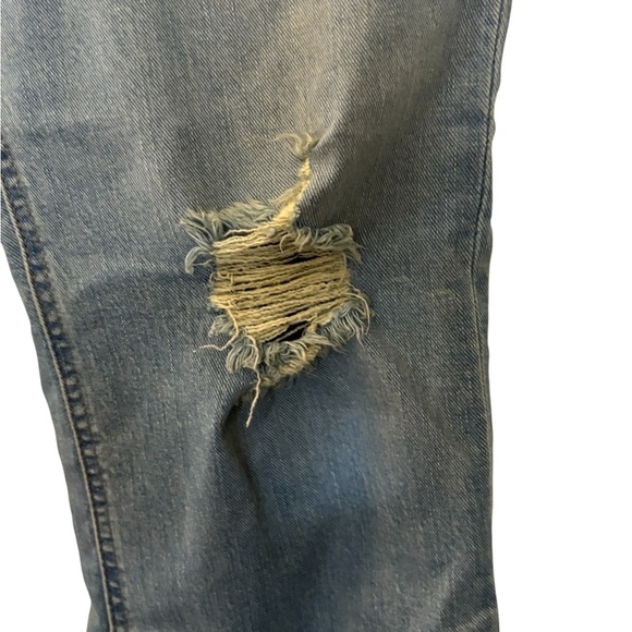 Lee Light Blue Distressed Boyfriend Jeans Size 8 Medium - Picture 4 of 9